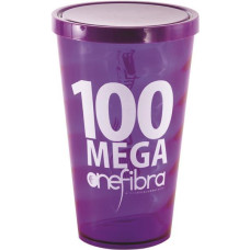 Copo 550 ml Espiral com Tampa Fechada Personalizado Frete Grátis - Mínimo 500