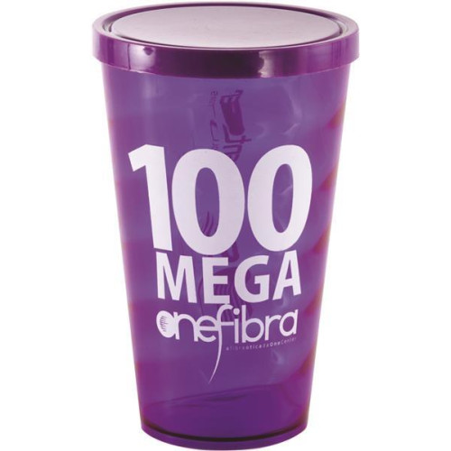 Copo 550 ml Espiral com Tampa Fechada Personalizado Frete Grátis - Mínimo 500 Copo 550 ml Espiral com Tampa Fechada Personalizado Frete Grátis - Mínimo 500