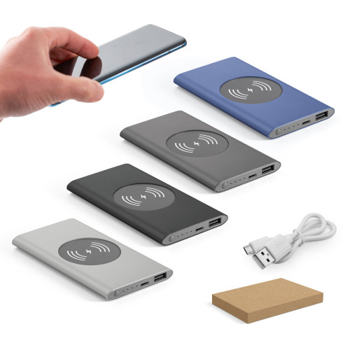 Bateria Portátil 4.000 mAh e Carregador Wireless Personalizado Frete Grátis - Mínimo 10 Bateria Portátil 4.000 mAh e Carregador Wireless Personalizado Frete Grátis - Mínimo 10