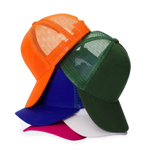 Boné Poliéster Aba Curva com Tela Personalizado Frete Grátis - Mínimo 50 Boné Poliéster Aba Curva com Tela Personalizado Frete Grátis - Mínimo 50