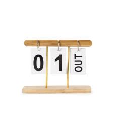 Calendário Permanente de Bambu Personalizado Frete Grátis - Mínimo 30