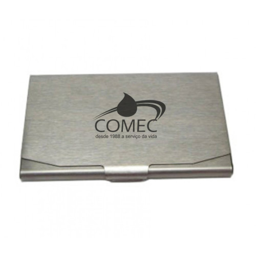Porta Cartão Inox Personalizado Frete Grátis - Mínimo 50 Porta Cartão Inox Personalizado Frete Grátis - Mínimo 50