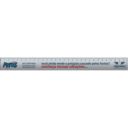 Régua 30 cm Alumínio Personalizada Frete Grátis - Mínimo 100 Régua 30 cm Alumínio Personalizada Frete Grátis - Mínimo 100