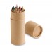  Caixa com 12 lápis de cor personalizada Frete Grátis - Mínimo 100