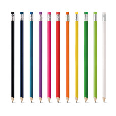  Lápis Apontado com Borracha Personalizado Frete Grátis - Mínimo 500