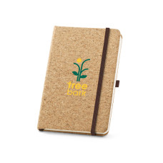  Caderno A5 14 x 21 cm Capa Dura Cortiça Personalizado Frete Grátis - Mínimo 20