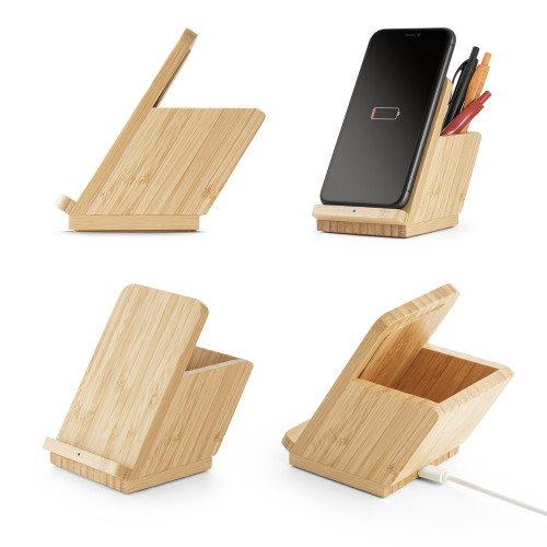 Carregador Wireless em Bambu Personalizado Frete Grátis - Mínimo 5 Carregador Wireless em Bambu Personalizado Frete Grátis - Mínimo 5