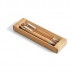 Conjunto de Caneta e Lapiseira Bambu Personalizada Frete Grátis - Mínimo 50
