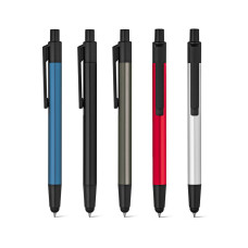 Caneta de Metal Touch Personalizada Frete Gráis - Mínimo 100