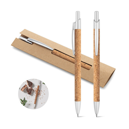 Caneta Cortiça e Alumínio Personalizada Frete Grátis - Mínimo 50 Caneta Cortiça e Alumínio Personalizada Frete Grátis - Mínimo 50