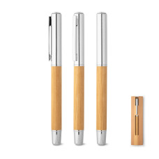 Caneta Meta Roller Bambu Personalizada Frete Grátis - Mínimo 20