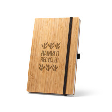 Caderno de Bolso Bambu 80 fl Personalizado Frete Grátis - Mínimo 30