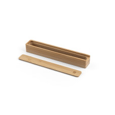  Estojo em Bambu 1 Caneta Personalizado Frete Grátis - Mínimo 50