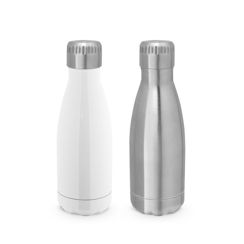 Garrafa Térmica em Aço Inox Isolada a Vácuo 380 ML Personalizada Frete Grátis - Mínimo 10 Garrafa Térmica em Aço Inox Isolada a Vácuo 380 ML Personalizada Frete Grátis - Mínimo 10