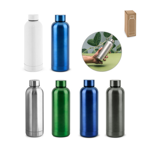 Garrafa Térmica em Aço Inox 550 ml Personalizada Frete Grátis - Mínimo 15 Garrafa Térmica em Aço Inox 550 ml Personalizada Frete Grátis - Mínimo 15