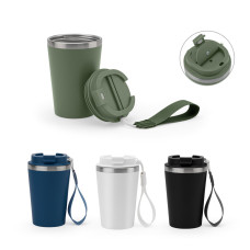  Copo em Aço Inox 90% Reciclado Térmico, Acabamento em Mate 440 ML Personalizado Frete Grátis - Mínimo 15