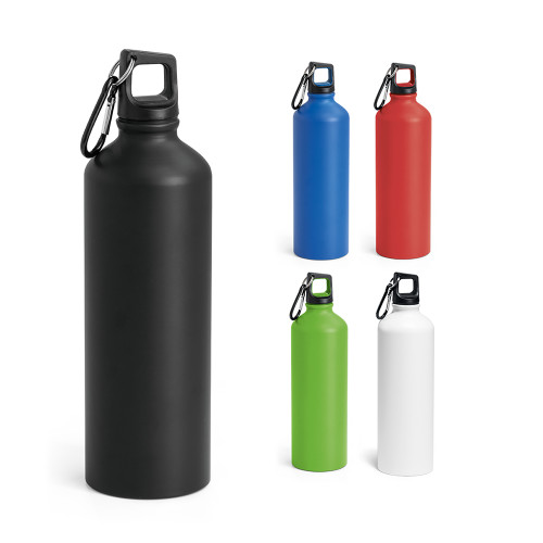 Squeeze de Alumínio 800 ml com Mosquetão Personalizado Frete Grátis - Mínimo 20 Squeeze de Alumínio 800 ml com Mosquetão Personalizado Frete Grátis - Mínimo 20