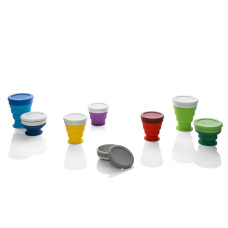 Copo de Viagem Dobrável 240 ml Personalizado Frete Grátis - Mínimo 50