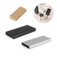  Bateria Portátil Alumínio 10.000 mAh Personalizada Frete Grátis - Mínimo 5