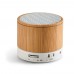 Caixa de Som Bambu com Microfone Personalizada Frete Grátis - Mínimo 10